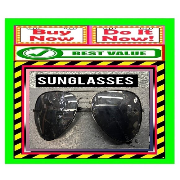 ✅🆕🚨🔴🌸S🌸A🌸L🌸E🌸❗️🔴📢TIK TOK Aviator SUNGLASSES Unisex EYEWEAR🟢BUY NOW❗💸 - Picture 9 of 16